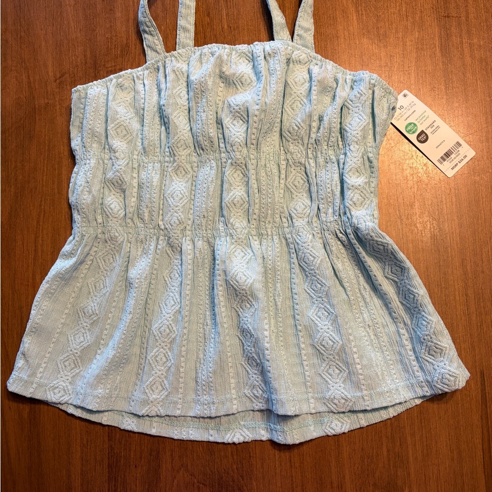 Carter's Sky Blue Textured Camisole